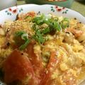 ミニまちゃ's cooksnap of when they made トマトと鶏肉の中華風卵とじ.