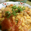 ミニまちゃ's cooksnap of when they made トマトと鶏肉の中華風卵とじ.