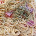 Rayryu123's cooksnap of when they made 楽早☆トマトとモッツァレラチーズのパスタ.