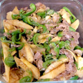 initiation's cooksnap of when they made 筍と牛肉のオイスターソース炒め.