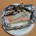 ちたん's cooksnap of when they made 鮭とキノコのホイル焼き.