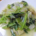 yukoreo's cooksnap of when they made ♪新玉ねぎと小松菜の味噌炒め♪.