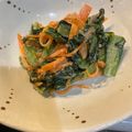 HMりこママ's cooksnap of when they made 小松菜の胡麻味噌マヨ和え♡お弁当にも♡.