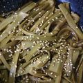 ごにょ's cooksnap of when they made いたどりのごま油炒め.