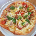アロエミント's cooksnap of when they made モッツァレラと生ハムとトマトのピザ.