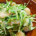 はるかっち１号's cooksnap of when they made 水菜・エビ・チーズのごちそうサラダ.