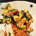 cook⭐MAYU⭐'s cooksnap of when they made 旨旨♡ ほうれん草とたまご炒め.