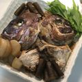 kaolilybel's cooksnap of when they made 雑な男料理：鯛のアラの甘辛煮！！.
