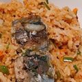 mami♪123's cooksnap of when they made 炊飯器で簡単！鯖缶カレーピラフ.