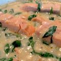 fenixc_822's cooksnap of when they made サーモンとほうれん草のクリーム煮.