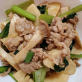ショコラメロン's cooksnap of when they made 小松菜と豚肉の甘めのオイソ炒め.