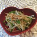 tikariri's cooksnap of when they made サッともう一品！もやしとピーマンのナムル.