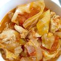 クック甘党。's cooksnap of when they made 鶏肉とキャベツのトマト煮込み.