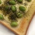 ラクラクダ's cooksnap of when they made 枝豆の塩・青海苔チーズトースト.