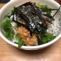 徒然クッキング's cooksnap of when they made 簡単★朝食にも【しらすと大葉の納豆丼】.