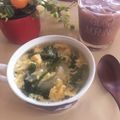 kpえもん♪'s cooksnap of when they made ♪ほうれん草と卵の簡単中華スープ♪.