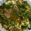 クックまさやま's cooksnap of when they made 水菜と豚肉の卵とじ.