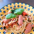 mineko55's cooksnap of when they made フレッシュバジルとトマトのパスタ.