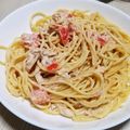macha☆mama's cooksnap of when they made 時短。簡単。美味。ツナマヨトマトパスタ.