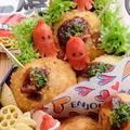 萌絵コ's cooksnap of when they made たこ焼き風♡ライスコロッケ.