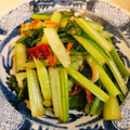 yonkosan's cooksnap of when they made ターツァイと桜えび☆にんにく塩炒め.