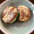 ととてひま74☆'s cooksnap of when they made ズッキーニのピザ風おつまみ.