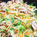 ゆゆっちゃ's cooksnap of when they made チンゲン菜と豚と筍中華炒め.