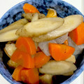 野菜食べたいママ's cooksnap of when they made 和煮物♪ごぼう蒟蒻人参ちくわで.