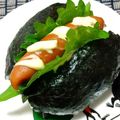 nosso's cooksnap of when they made レンチンで！ソーセージでパッカンおにぎり.