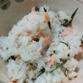 かにゃこてう's cooksnap of when they made ✿炊飯器で鮭と大葉の炊き込みご飯✿.