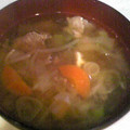 けろたん3's cooksnap of when they made 我が家の簡単豚汁.