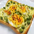 ☆★あんず姫★☆'s cooksnap of when they made お豆たっぷりチーズトースト.