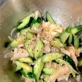 みしゃとる's cooksnap of when they made キュウリとスモークチキンの梅和え.