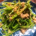 tocoletti's cooksnap of when they made 豆苗とツナと塩昆布の和えたん.
