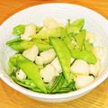 かなりんココりん's cooksnap of when they made ベビーホタテとスナップえんどうのマヨ炒め.