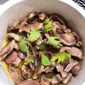 tomitomico's cooksnap of when they made 大葉と砂肝のアヒージョ.