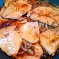 サリュフミ's cooksnap of when they made タモリさん風　生姜焼き　応用編.