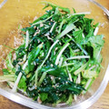 yumihuar's cooksnap of when they made 簡単 ニラの胡麻和え.