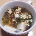 ♡Catherine's cooksnap of when they made もずくと豆腐のかき玉スープ.