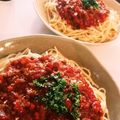 きんちょきん's cooksnap of when they made ☆簡単☆我が家の基本のミートソース.