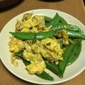クロ８５'s cooksnap of when they made スナップエンドウの卵炒め♪春香る♪.