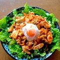 naopon☆'s cooksnap of when they made ササミキムチ丼.