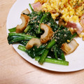 hitomi♪＊'s cooksnap of when they made ほうれん草とちくわのバターソテー.