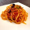 名波はるか's cooksnap of when they made オリーブとオイルサーディンのトマトパスタ.