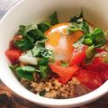 おきょうねえ's cooksnap of when they made 簡単ランチに！甘辛そぼろ丼.