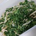 笑門福来。。's cooksnap of when they made レンジでつくる ささみと水菜の塩昆布和え.