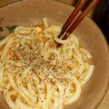 料理大好きボーイ's cooksnap of when they made レンジで簡単！カルボナーラ風うどん.
