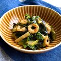 お料理ニャロメ's cooksnap of when they made セロリの葉とちくわのピリ辛ポン酢炒め。.