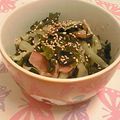 ちょびーす's cooksnap of when they made ワカメとベーコンの味噌バター炒め.