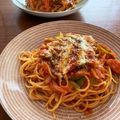 しなさと's cooksnap of when they made パパッとランチ♡トマト缶で贅沢ナポリタン.